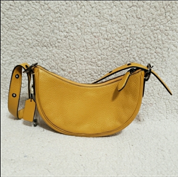 COACH Luna Pebble Leather Shoulder Bag - Picture 2 of 7